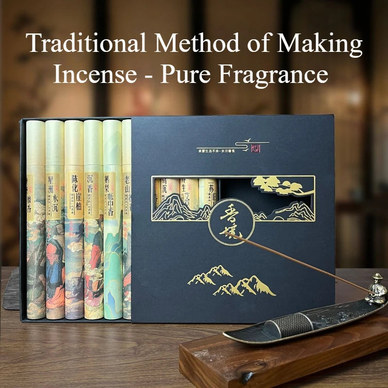 Hainan Agarwood Incense Stick Gift Box Set Household Worship Study Rooms Meditation Promotes Sleep Removes Odors Joss Stick